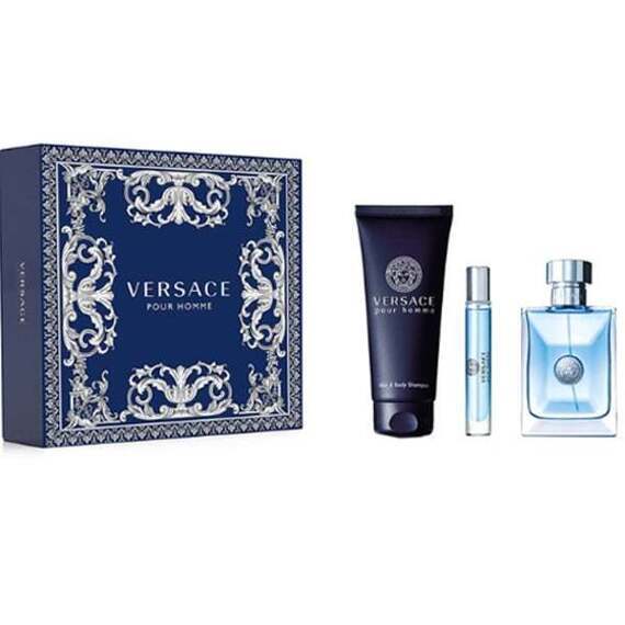 VERSACE POUR HOMME GIFT SET 150ML+10ML+100ML